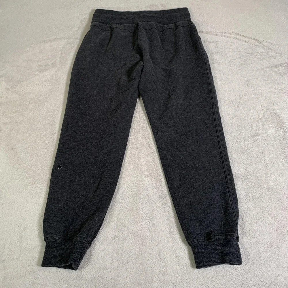Lululemon Athletica Pants Womens 8 Gray Joggers Sweatpants Drawstring Cuffed